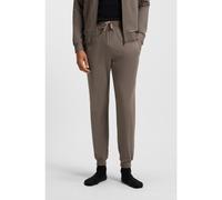 BOSS Mens Mix&Match Pants Logo-Embroidered Tracksuit Bottoms in Stretch-Cotton Jersey