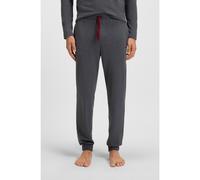 BOSS Stretch-cotton tracksuit bottoms with embroidered logo - Style Mix&Match Pants, 50515305 Dark Grey S