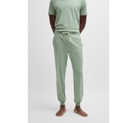BOSS Mens Mix&Match Pants Logo-Embroidered Tracksuit Bottoms in Stretch-Cotton Jersey