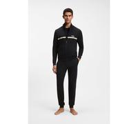 BOSS Stretch-cotton tracksuit set with logo and signature stripe - Style Long Set 1, 50515468 Black S