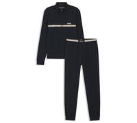 BOSS Stretch-cotton tracksuit set with logo and signature stripe - Style Long Set 1, 50515468 Dark Blue XXL