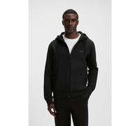 BOSS Stretch-cotton zip-up hoodie with logo print - Style Saggy, 50506161 Black M
