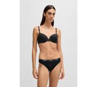 BOSS Stretch-jersey thong with logo waistband - Style THONG CI, 50502752 Black XL