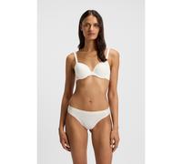 BOSS Stretch-jersey underwire bra with logo straps - Style UNDERWIRE BRA CI, 50502738 White 34C