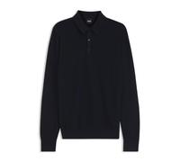 BOSS Strick-Poloshirt Aus Woll-Mix Mit Verschiedenen Strukturen