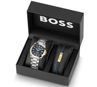 BOSS Strike Giftset 1570191 - Man - 41 mm - Analogue - Quartz - Mineral Glass Blue 41 mm