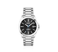 BOSS Strike silver-tone watch with ridged dial - Style STRIKE, HB1514170 Silver pcs.