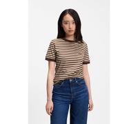 BOSS Striped cotton T-shirt with chest pocket - Style C_Ezoe_stripe, 50568996 Patterned M