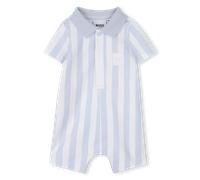 Boss - Striped Playsuit - Pale Blue - Boy - 1 Month