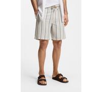 BOSS Striped shorts in a linen-cotton blend - Style Chino_ST_Shorts_2, 50561129 Light Beige 36