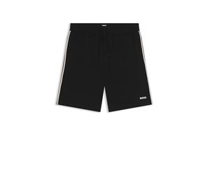 BOSS Striped Stretch-cotton Pajama Bottoms Black