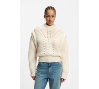 BOSS Structured-knit sweater with alpaca and virgin wool - Style C_Fasta, 50548951 Natural L