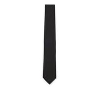 BOSS Structured tie in cotton and silk - Style H-TIE CM 7.5 253, 50550972 Black pcs.
