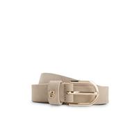 BOSS Suede belt with gold-tone Double B monogram - Style Scarlet-BB-Sd-G_Sz25, 50522643 Light Beige 36