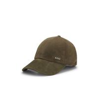 BOSS Suede cap with metal logo - Style Zed-SU-NO, 50555672 Dark Green pcs.