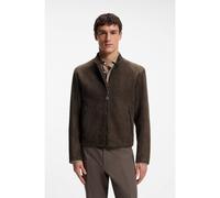 BOSS Suede jacket with zipped cuffs - Style L-Miker1, 50564929 Brown 44R