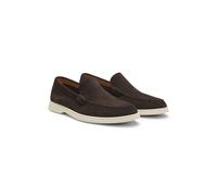 BOSS Suede loafers with debossed logo - Style Sienne_Loaf_sd_N, 50543083 Dark Brown 6