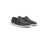 BOSS Suede loafers with debossed logo - Style Sienne_Loaf_sd_N, 50543083 Dark Grey 11