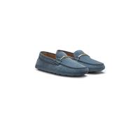 BOSS Suede moccasins with driver outsole - Style Roxanne_Driver_SDHB, 50548657 Blue 3