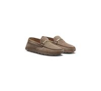 BOSS Suede moccasins with driver outsole - Style Roxanne_Driver_SDHB, 50548657 Brown 3