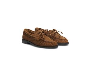BOSS Suede moccasins with hand-stitched apron toe - Style Lycia_Boat_SDBB, 50568643 Brown 7