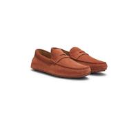 BOSS Suede moccasins with penny trim - Style Noel_Mocc_sdpeb, 50541750 Brown 9