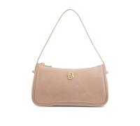 BOSS Suede shoulder bag with metallic Double B monogram - Style BOSS BEYOND S SH.B U, 50563360 Dark Red pcs.