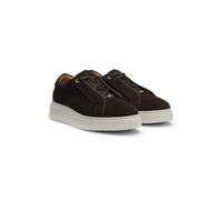 BOSS Suede trainers with hidden wedge - Style Gabry_Tenn_sdltW, 50551458 Dark Brown 4