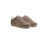 BOSS Suede trainers with logo details - Style Solenne_Tenn_sd, 50575226 Dark Brown 3