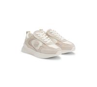 BOSS Suede-trim trainers with Double B monogram - Style B Icon_Runn_sdnap, 50548288 Light Beige 9