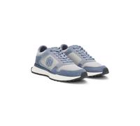 BOSS Suede-trim trainers with Double B monogram - Style Jonah_Runn_sdmeBB, 50564185 Light Blue 11
