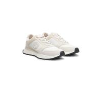 BOSS Suede-trim trainers with Double B monogram - Style Jonah_Runn_sdmeBB, 50564185 White 10