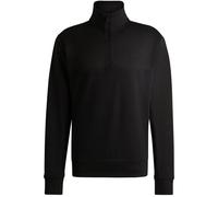 Boss Sweatshirt - Mens Boss Ze Corduroy Zip Neck Sweat - Black - 50528476 - BNWT