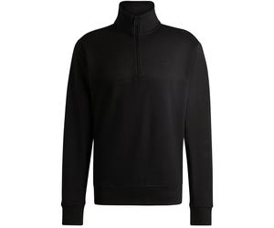 Boss Sweatshirt - Mens Boss Ze Corduroy Zip Neck Sweat - Black - 50528476 - BNWT