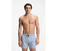 BOSS Swim shorts in seersucker fabric with embroidered logo - Style Velvetfish, 50540042 Light Blue S