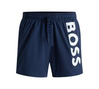 BOSS Mens Octopus Contrast-Logo Swim Shorts with Full Lining
