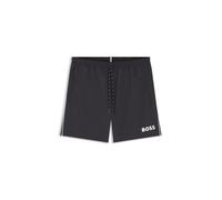 BOSS Badeshorts Mit Kontrastfarbenem Logo Und Paspelierung Black