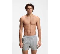 BOSS Swim shorts with Double B monogram trim - Style Jet_Trunks, 50561115 Light Grey M