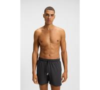 BOSS Mens Iconic Recycled-Material Swim Shorts with Logo and Signature Stripe