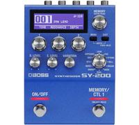 BOSS SY-200 SYNTHESIZER EFFECTS PEDAL - Advanced BOSS Polyphonic Guitar Synth Technology in a Streamlined 200 Series Pedal for any Guitar or Bass - Full MIDI I/O - 128 Memories - 171 Synth Sounds
