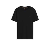 BOSS T-Shirt Aus Baumwoll-Jersey Mit Logo-Detail Black