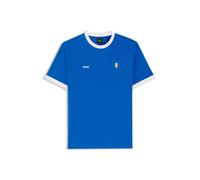 BOSS Mens TS BB BC Lux Tee Stretch-Cotton T-Shirt with Country Flag and Logo