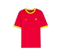 BOSS Stretch-Cotton T-Shirt with Country Flag and Logo