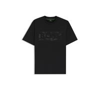 BOSS Stretch-cotton T-shirt with logo artwork - Style TS_Globe LogoPattern, 50559363 Black XXXL