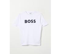 Hugo Boss T-shirt BOSS Kids – Large Logo Short Sleeve – White Size 6 (Boys)