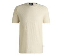 BOSS T-Shirt Men In Cotton Monograms Model H-Thompson 80 - 50537131 Beige