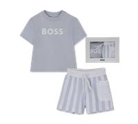Boss - T-shirt + Shorts Set - Pale Blue - Boy - 12 Months