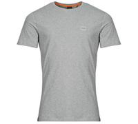 BOSS Orange Tales Mens Cotton-Jersey T-shirt With Logo Patch - Light/Pastel Grey