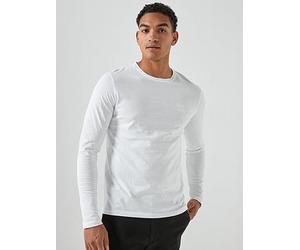 BOSS Tacks Regular Fit Long Sleeve T-Shirt, White, Size 2Xl, Men White