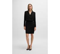 BOSS Tailored dress in matte fabric - Style Dajoana, 50518787 Black 16